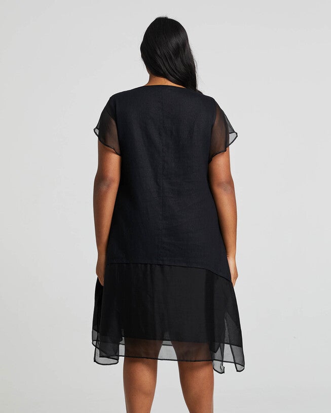 Mimosa Dress, Black / Black, alternate image number null