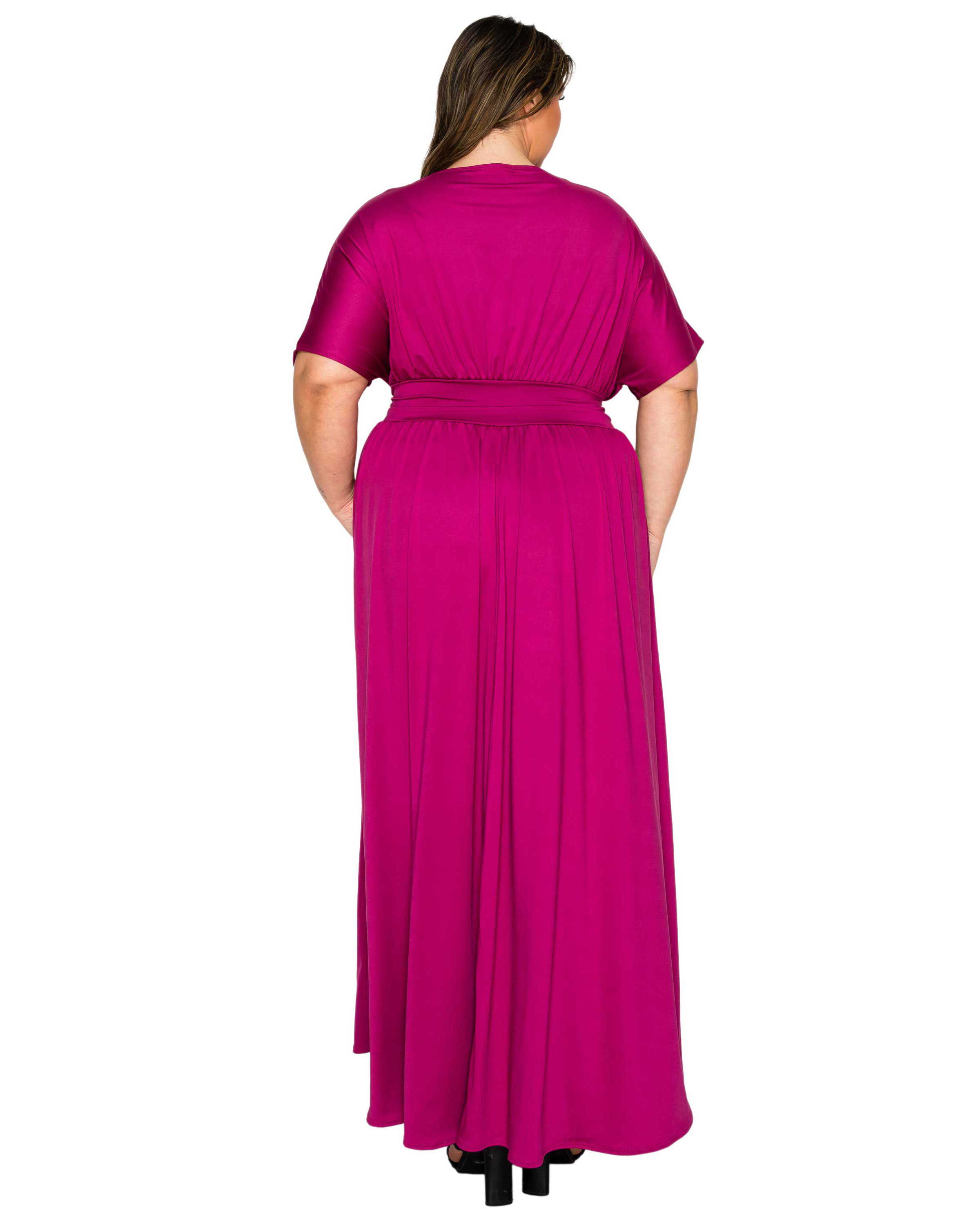 Raffi Empire Waist Pocket Dress, Magenta / Magenta, alternate image number 2