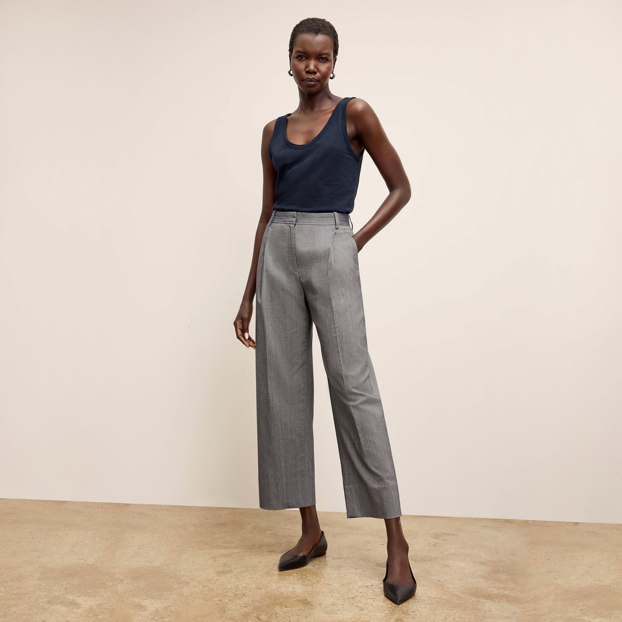 Wyatt Tank - Organic Cotton Slub, Dark Navy / Navy, alternate image number 5