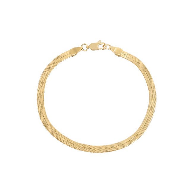 Herringbone Bracelet, Gold / Gold, hi-res image number null