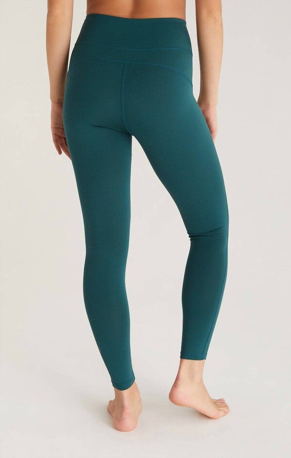 Real Deal Rib 7/8 Legging in Dark Green, , alternate image number null