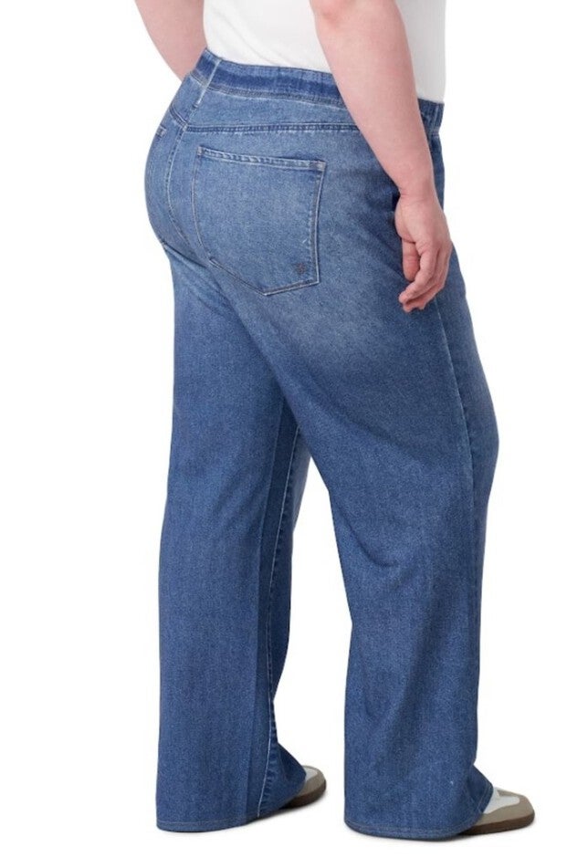 Denim Illusion Wide Leg, Saltaire / Medium Wash, alternate image number 2