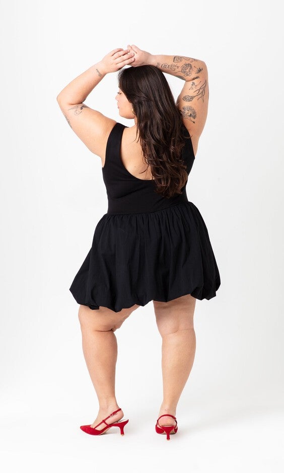 Seraphina Mini Dress, Black / Black, alternate image number 3