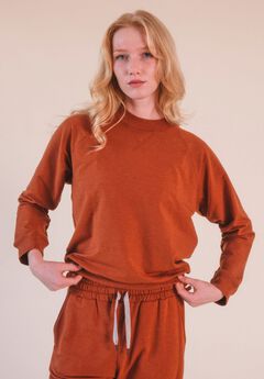 Plus Agnes Raglan Organic Cotton + Tencel Sweatshirt