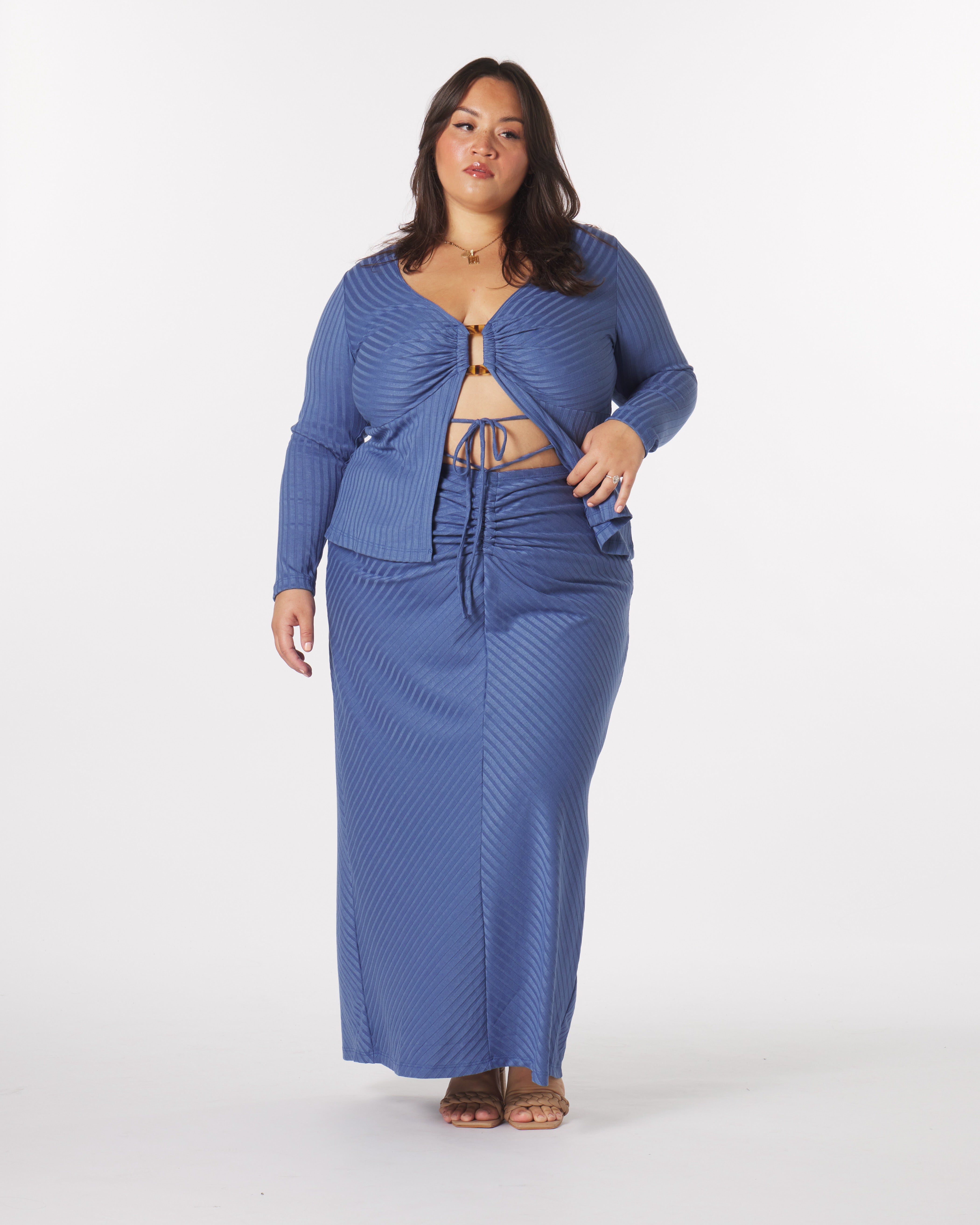 Luna O-Ring Top, Frost / Dusty Blue, alternate image number 1