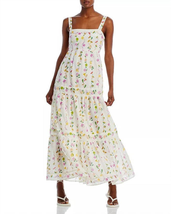 DANIELA DRESS IN WHITE FLORAL, White Floral / White, hi-res image number 0