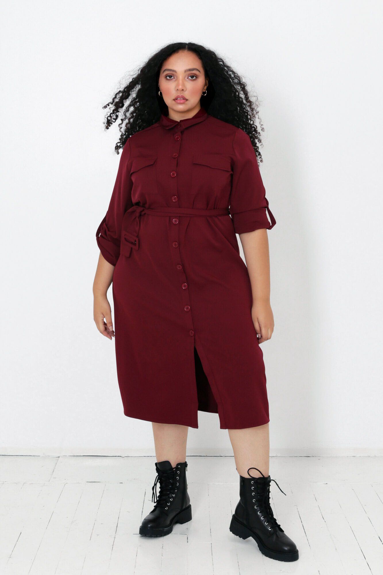 Gigi Button Down Shirt Dress, , alternate image number 5