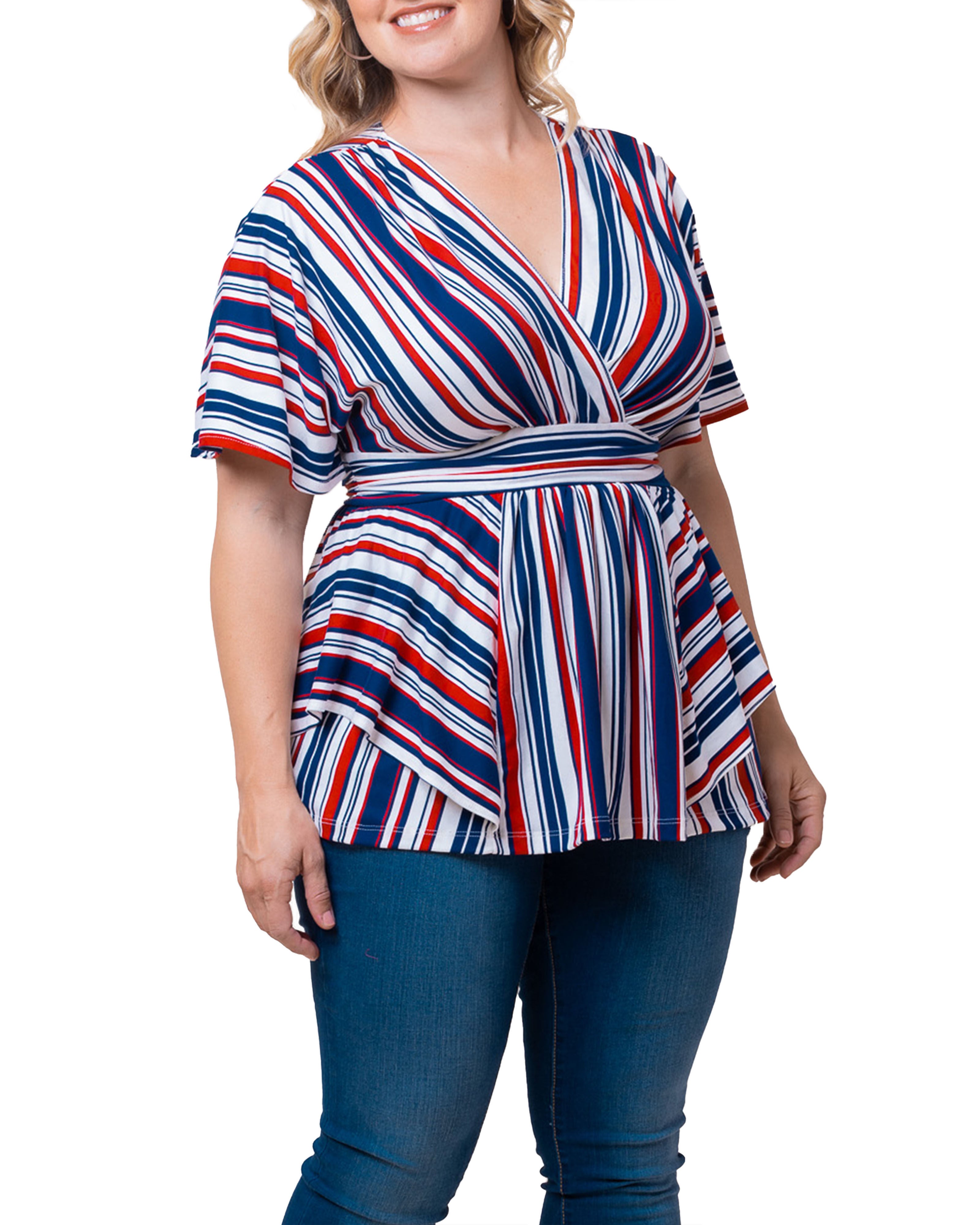 Boulevard Stripe Top, , hi-res image number 0