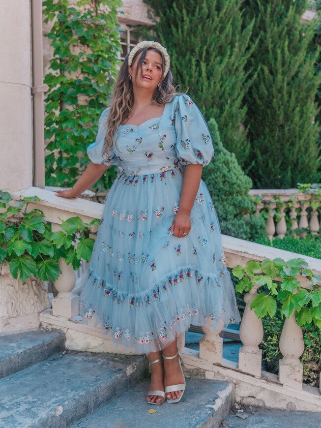 Garden Fairy Dress, Blue / Light Blue, alternate image number 2