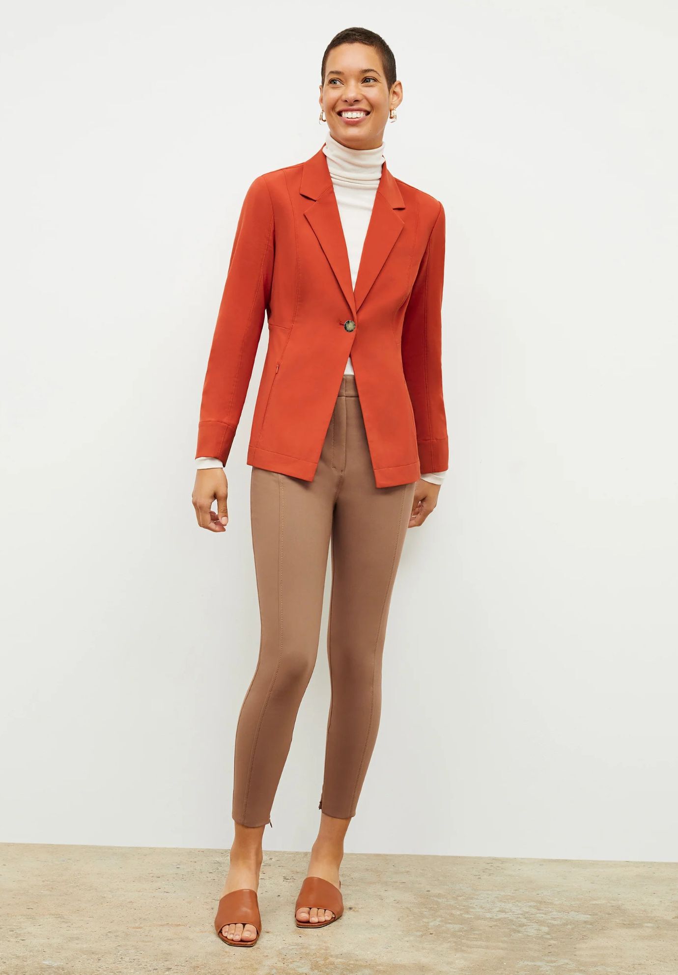 Curie Pant - PowerStretch :: Saddle, Saddle / Brown, alternate image number 1