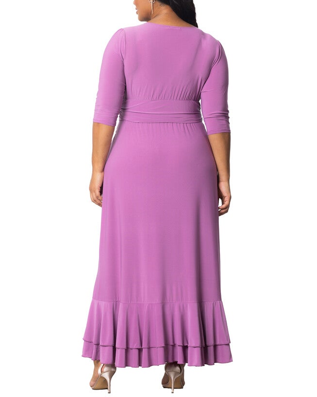 Veronica Ruffle Evening Gown, LILAC / Lilac, alternate image number 3