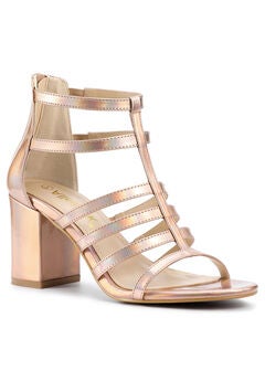 Cage Strappy Gladiators Chunky Heels Sandals