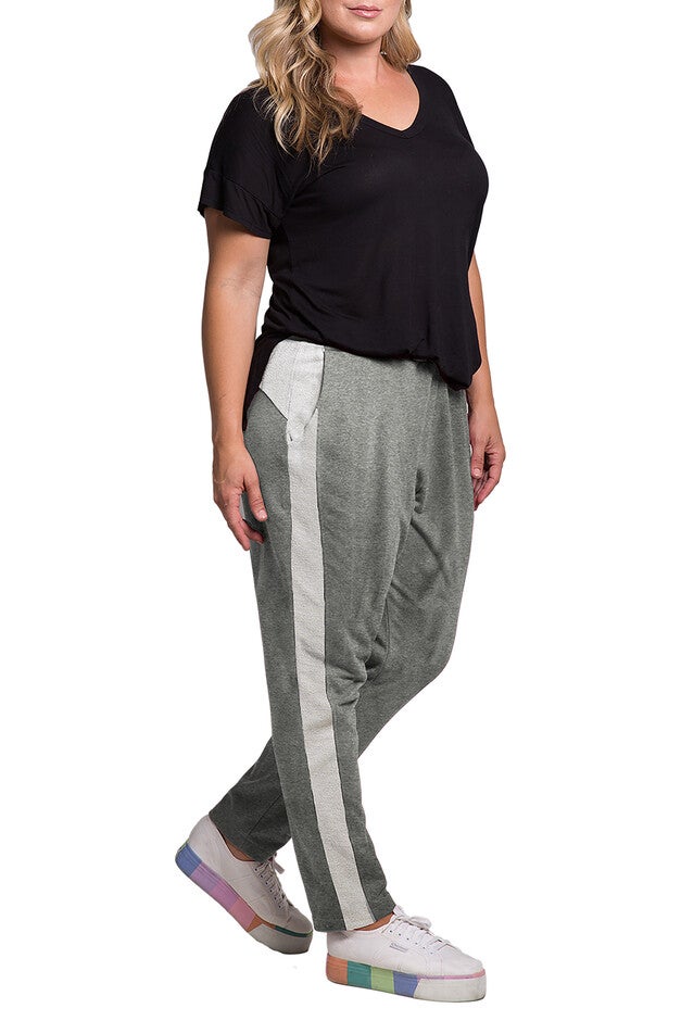 Standards & Practices French Terry Reverse Side Panel Joggers, HEATHERGREY / Light Grey, alternate image number 3