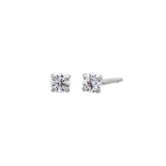 Solitaire Stud Earring 14K