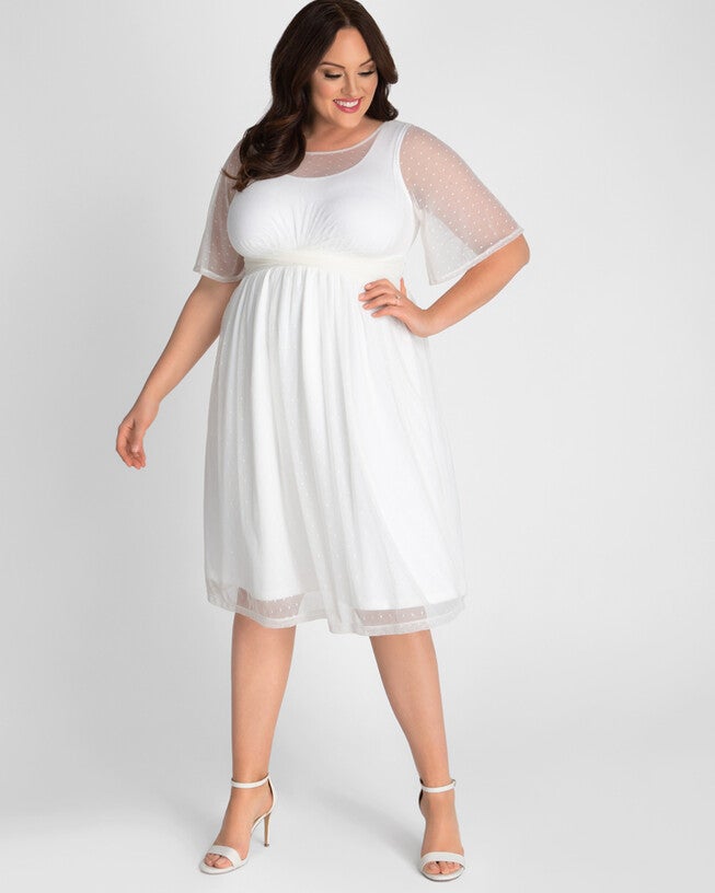 Stars A-line Wedding Dress, IVORY / Ivory, alternate image number 1
