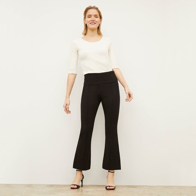 Soyoung T-Shirt - Ribbed Pima Cotton, Ivory / Ivory, alternate image number 5