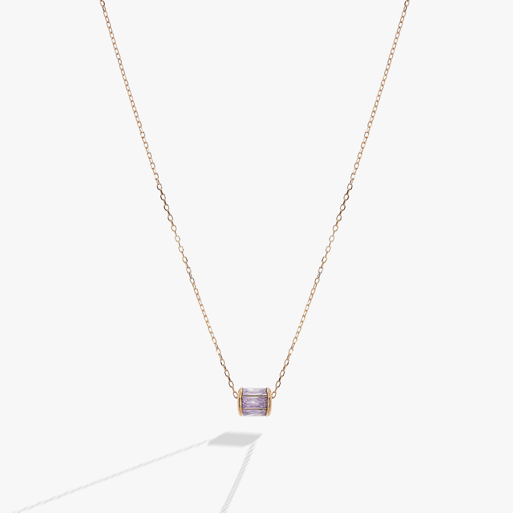 Birthstone Precious Pendant Necklace, Gold  June / Gold, hi-res image number 0
