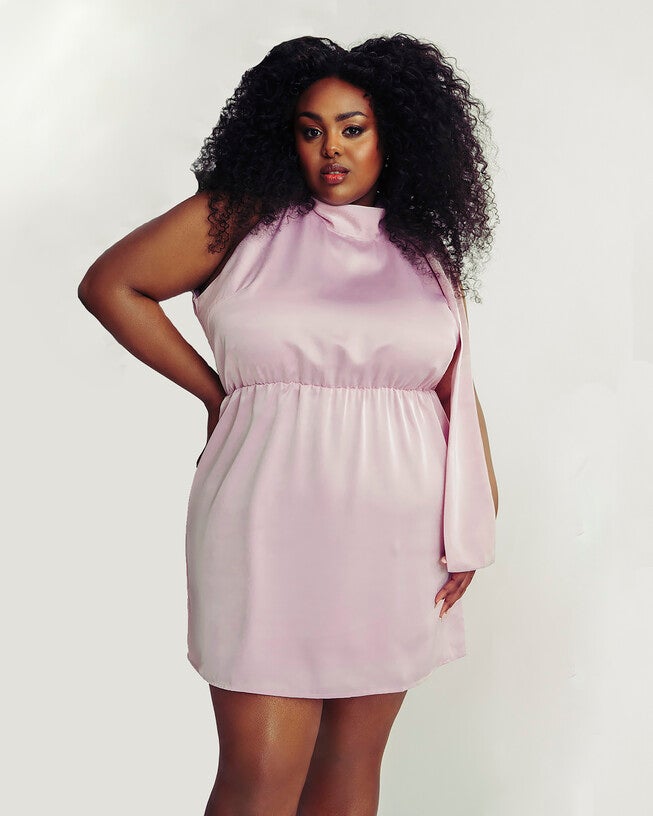Bowed Mini Dress, Purple / Lilac, hi-res image number 0