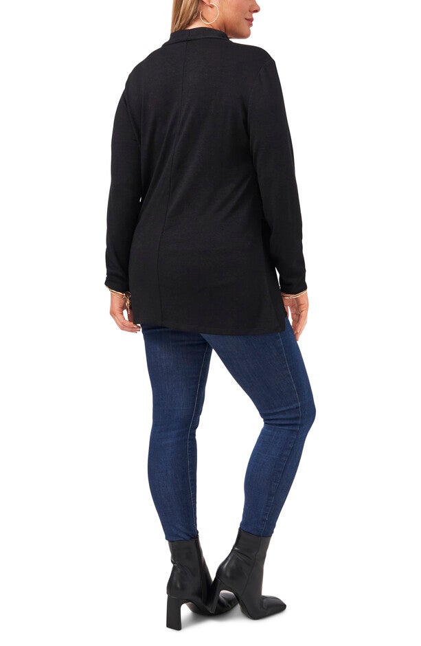 L/S CROSS FRT COZY KNIT TOP, , alternate image number null