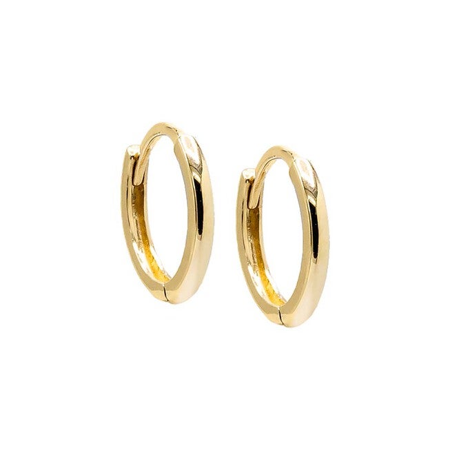 Solid Mini Rounded Cartilage Huggie Earring 14K, Gold / Gold, hi-res image number 0