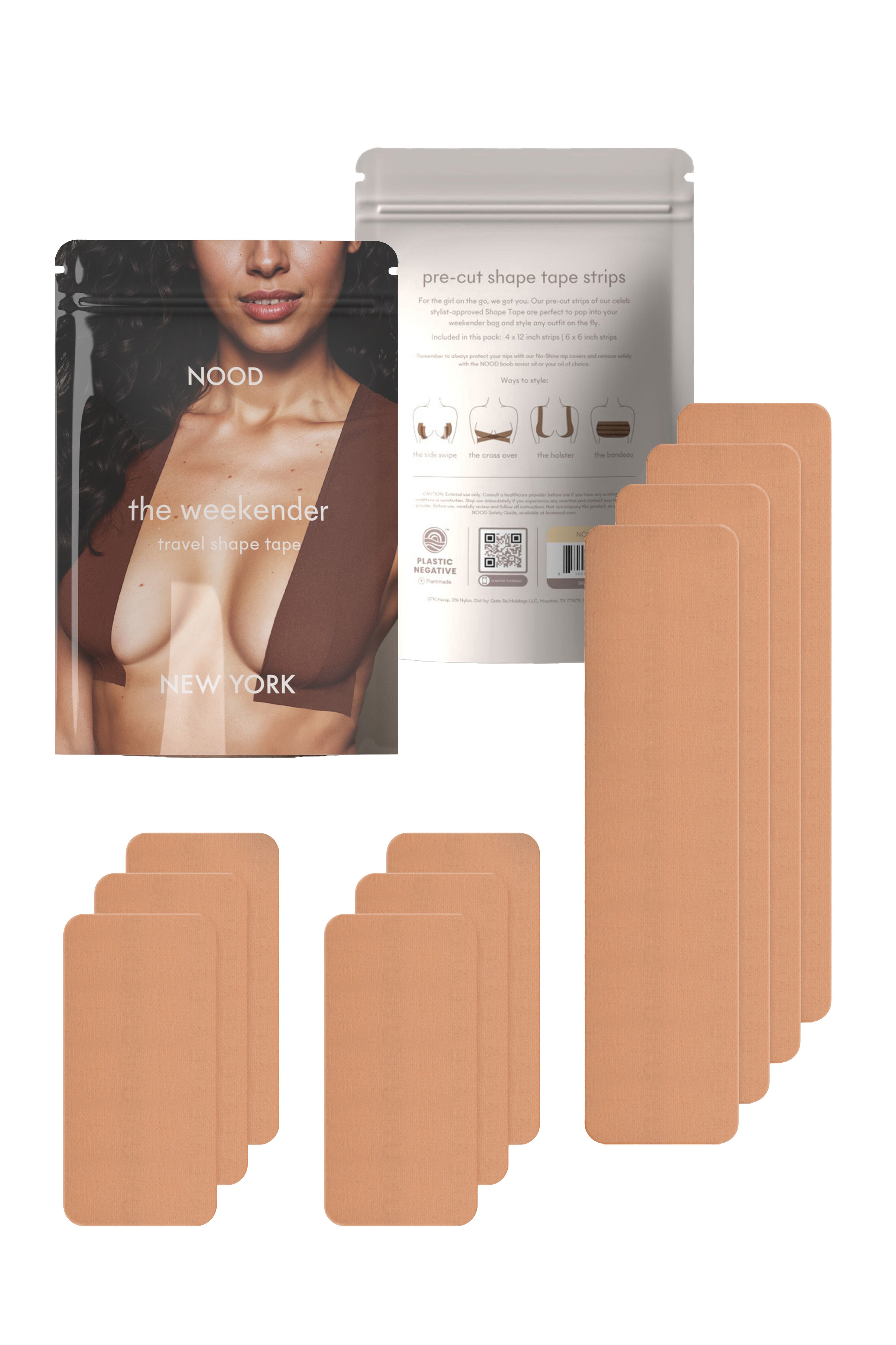 The Weekender Pre-Cut Shape Tape Breast Tape, No 5 Soft Tan / Tan, hi-res image number 0