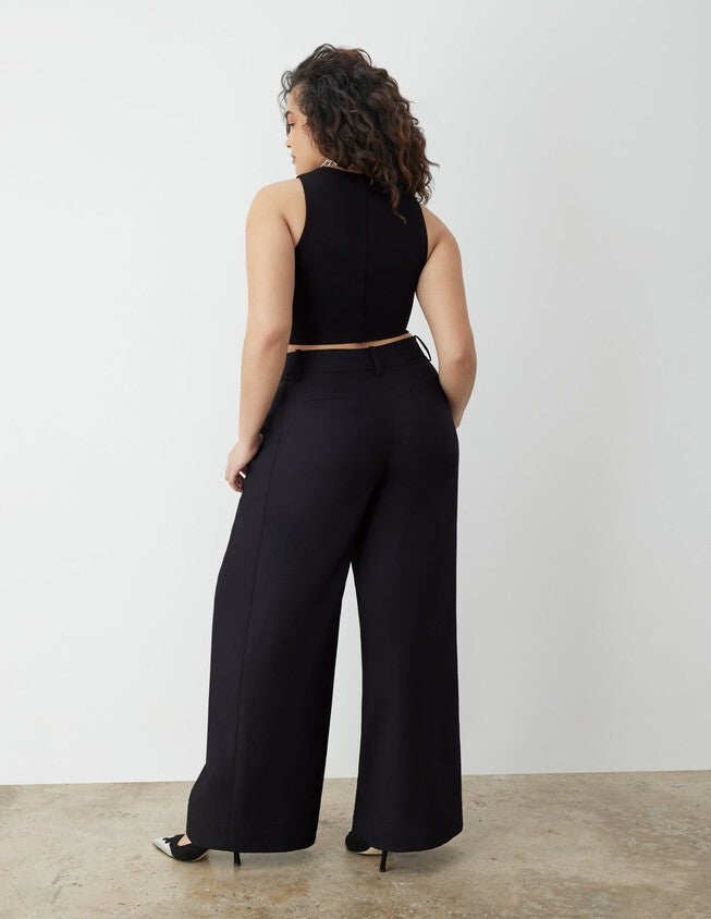 Luxe Full Flare Trouser, Black Beauty / Black, alternate image number null