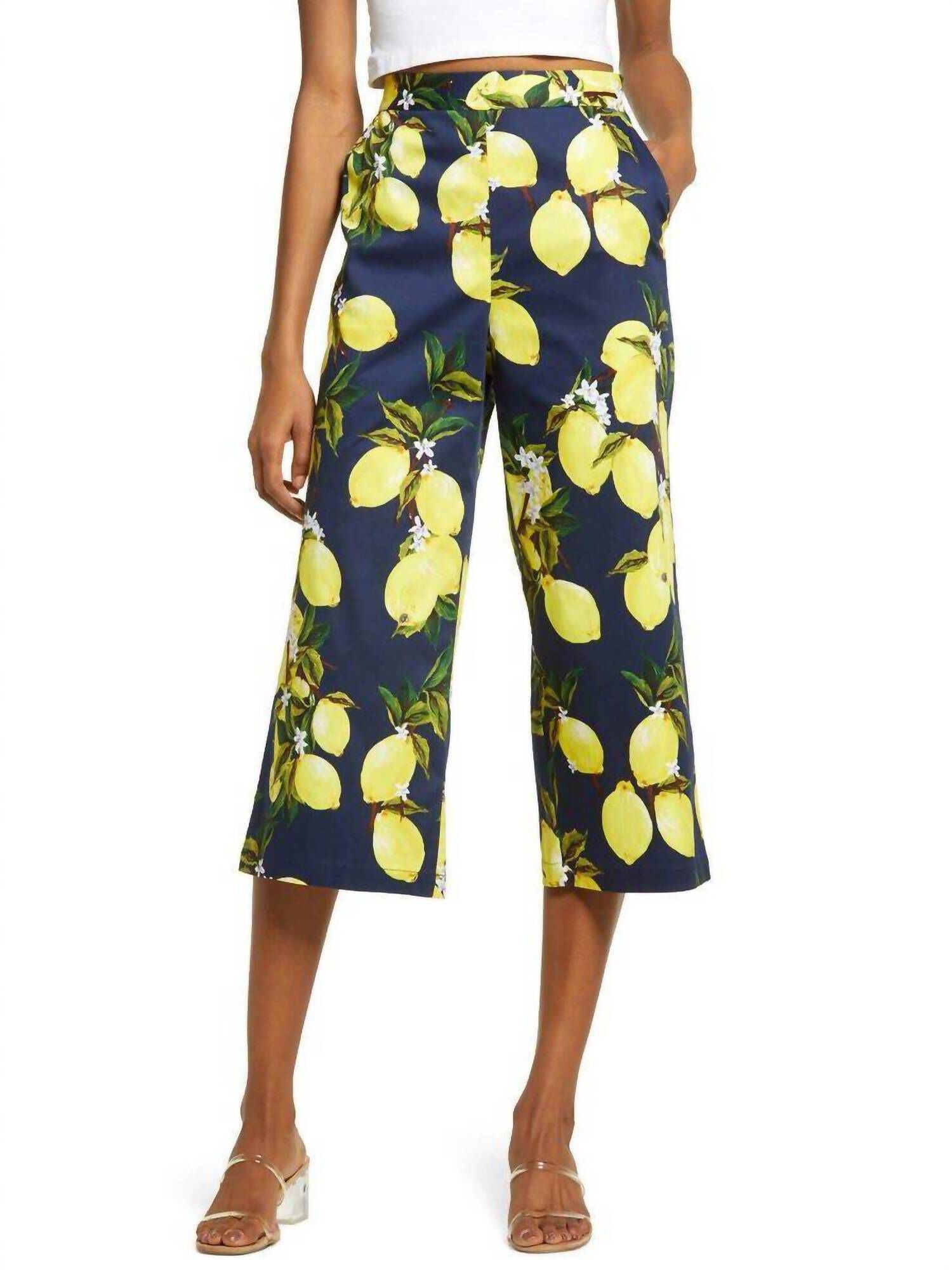 LEMON CAPRI PANT IN NAVY, Navy / Navy, hi-res image number 0