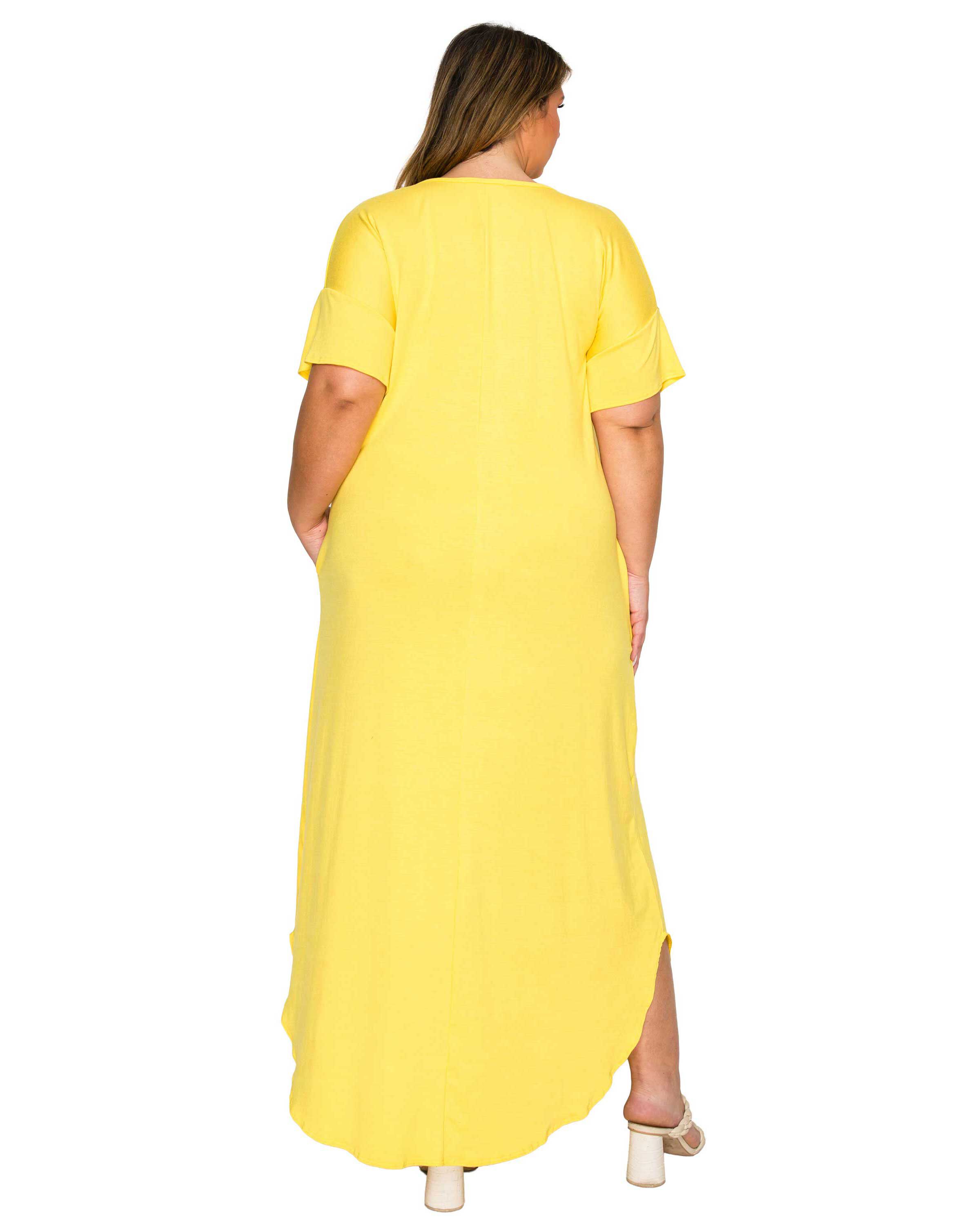 Scarlett Maxi Pocket Dress, Yellow / Yellow, alternate image number 2
