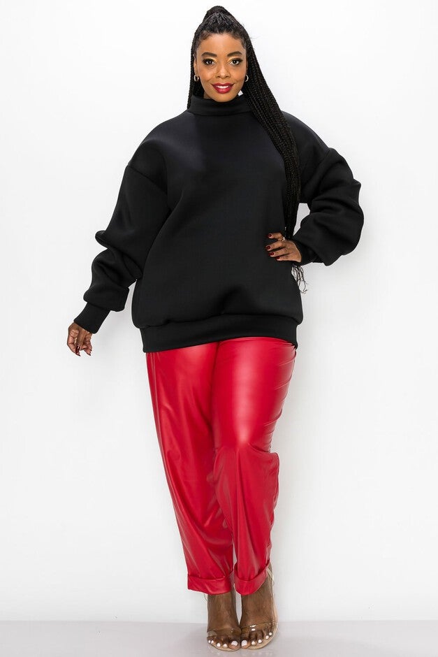 NEOPRENE SWEATSHIRT, Black / Black, hi-res image number null