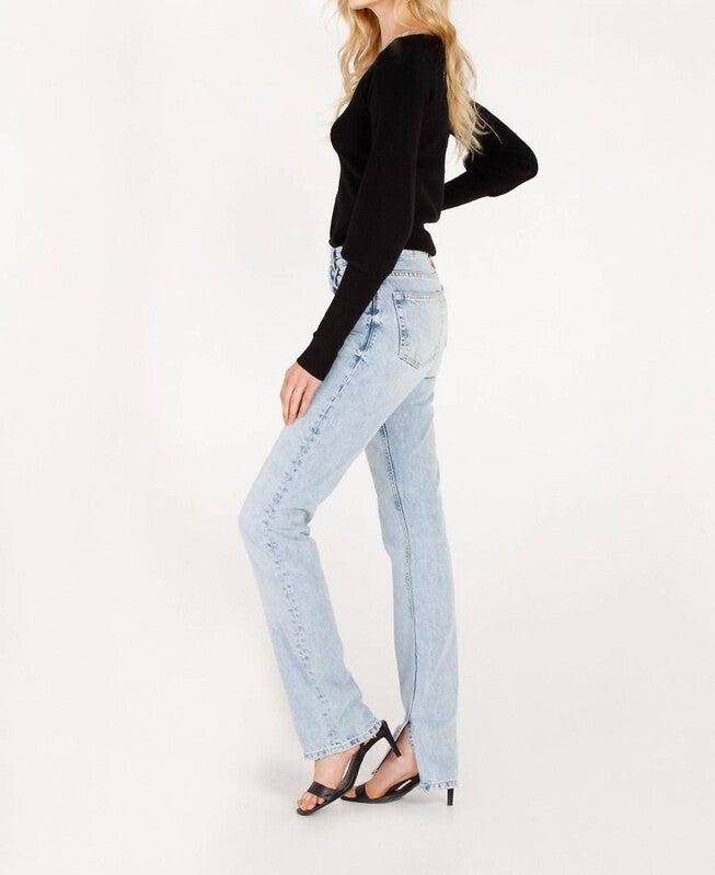 SQUARE NECK SWEATER IN BLACK, , alternate image number null