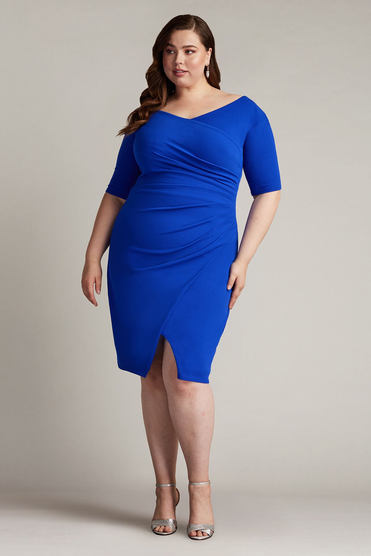Adi Textured Crepe Dress, MYSTIC BLUE / see-description, alternate image number 3