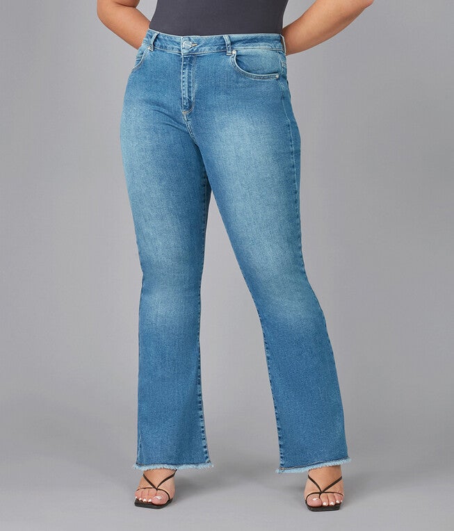 Women's ALICE-MDL High Rise Flare Jeans, Morning Day Light / Medium Wash, alternate image number 1