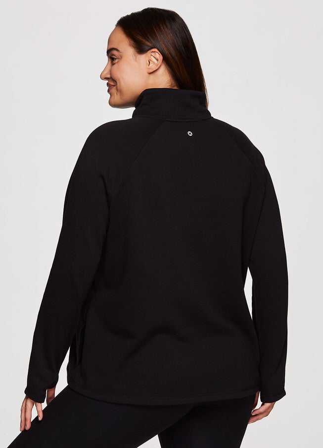 Prime Ready To Roll Fleece Zip Mock Neck Pullover, , alternate image number 5