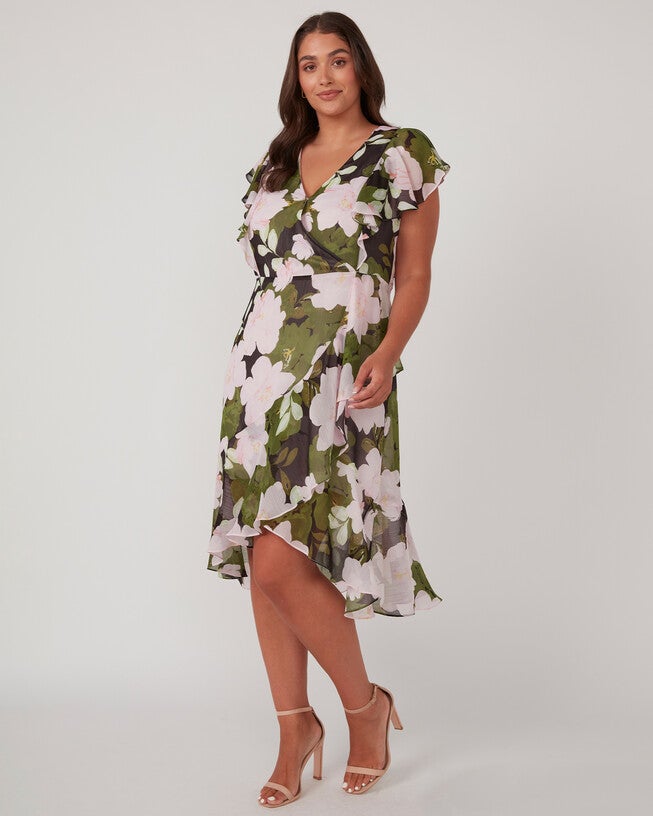 Morning Glory Dress, Print / Light Green, alternate image number 2
