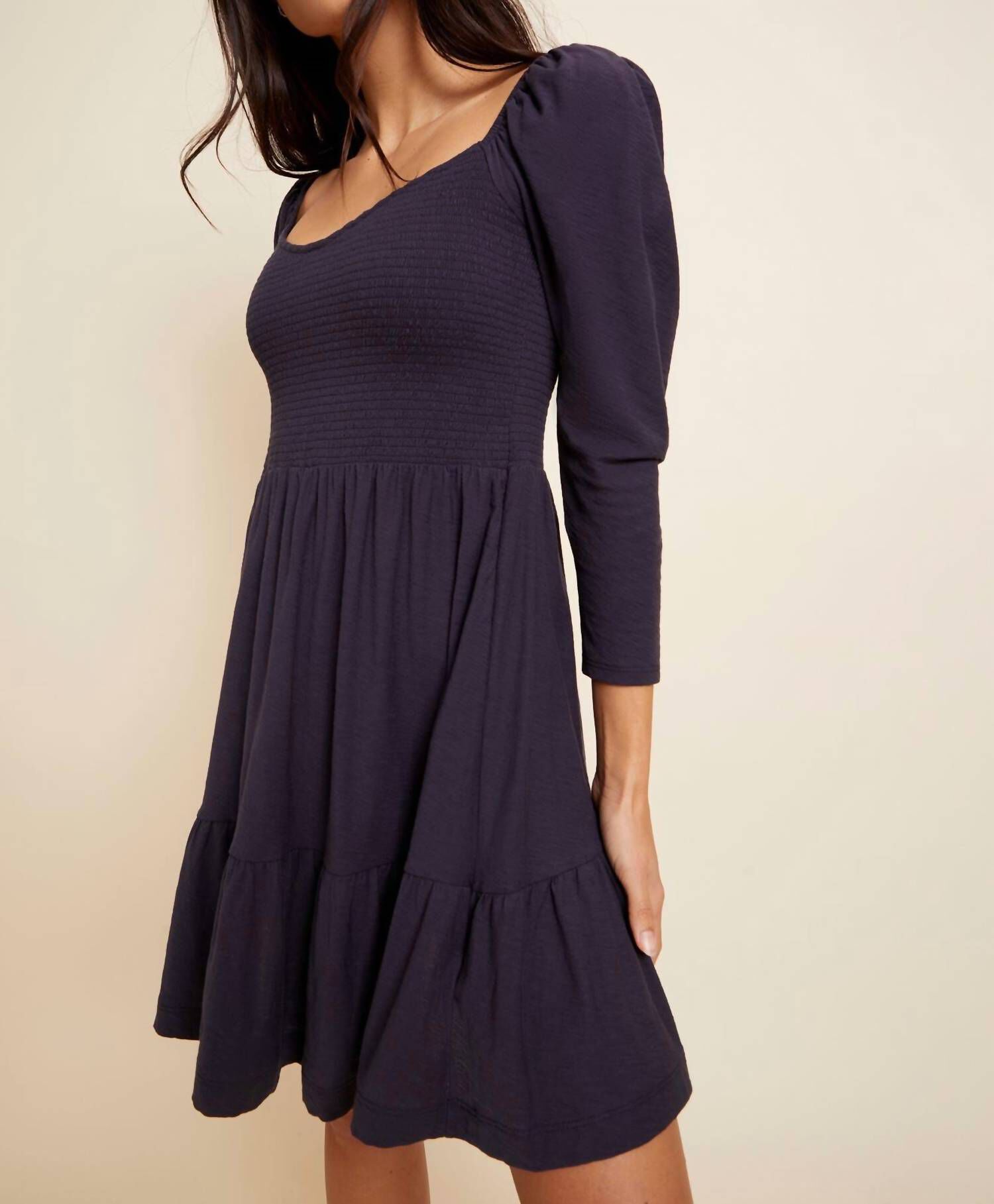NOEL BABYDOLL DRESS IN NAVY, Navy / Navy, hi-res image number 0