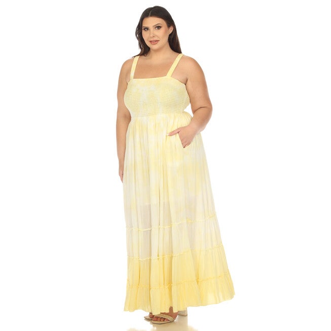 Smocked Ruffle Maxi Dress, , alternate image number null