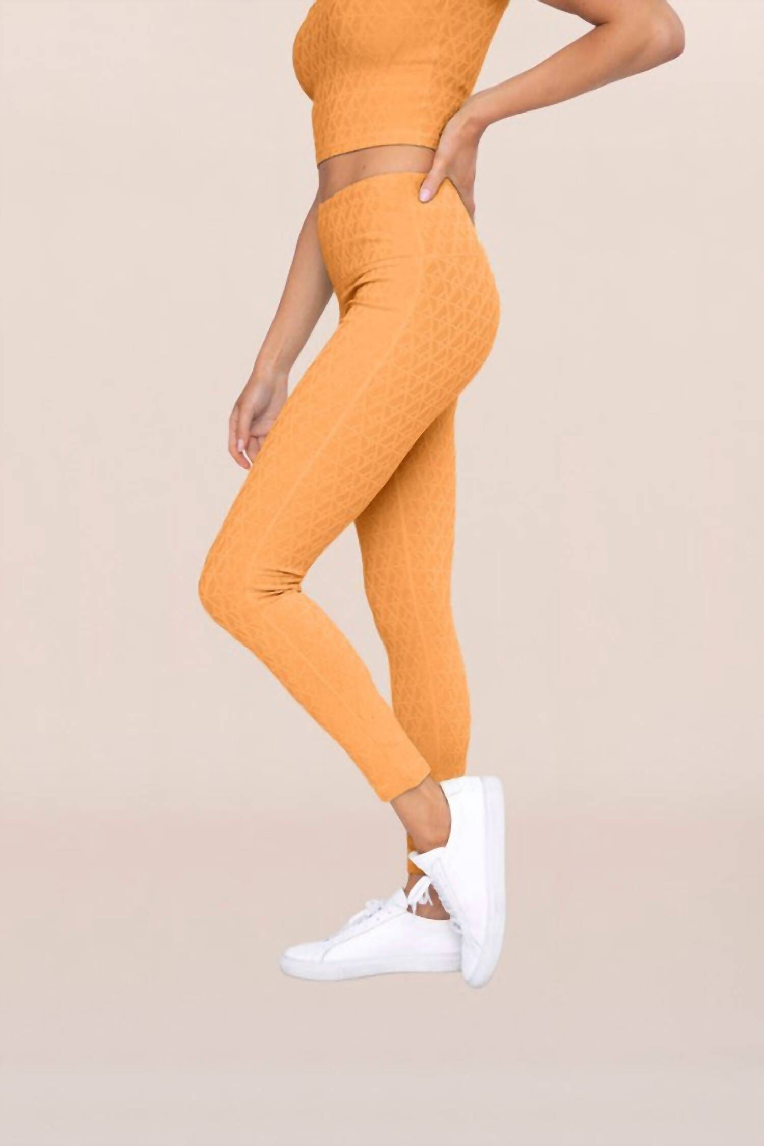 Geo Spiral Legging In Tangerine, , alternate image number 2