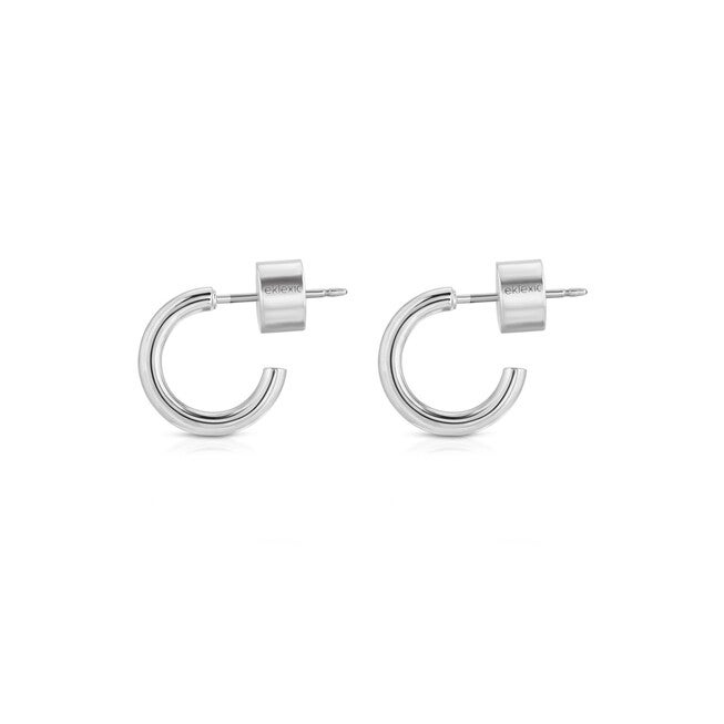 Jeanne Huggie Hoops Silver, , alternate image number 4
