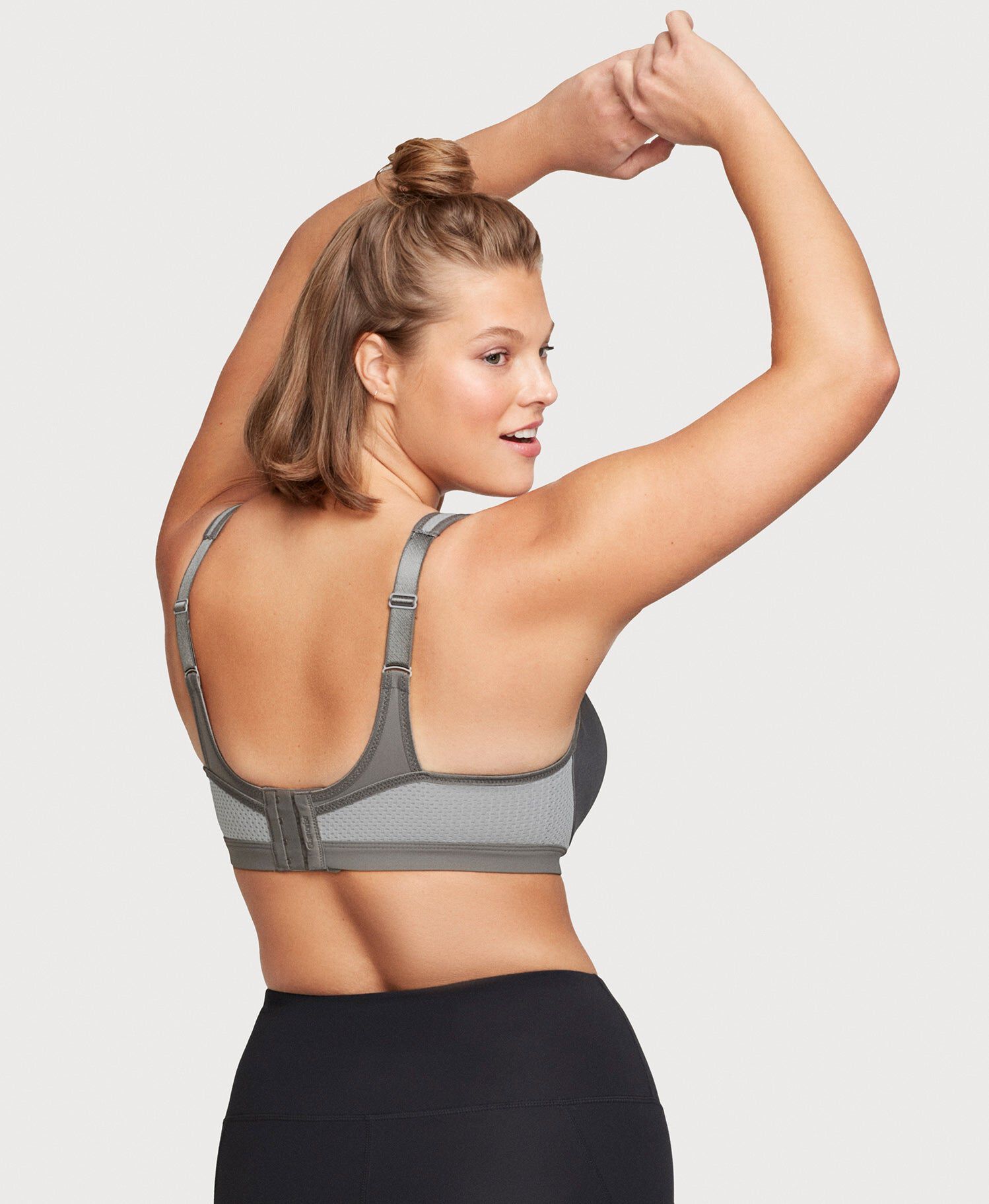 High Impact Underwire Sports Bra, Gray / Cool Gray, alternate image number 3