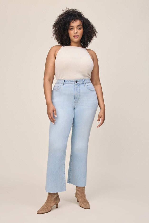 PSP PLUS - CROP BOOTCUT JEANS | CRUSH, CRUSH / Light Blue, hi-res image number 0