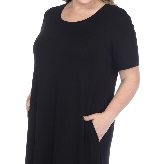 Short Sleeve Midi Dress, , alternate image number 8