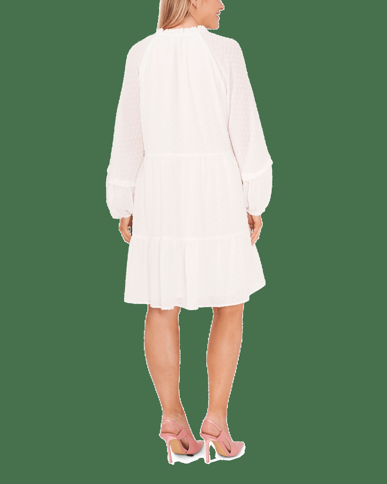 Naomi Baby Doll Dress, SOFT ECRU / White, hi-res image number 0