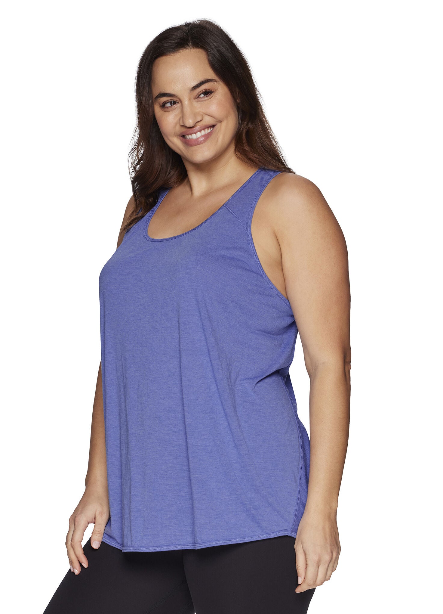 Prime Relaxed Twist Back Tank Top, Periwinkle / Dusty Blue, alternate image number 1