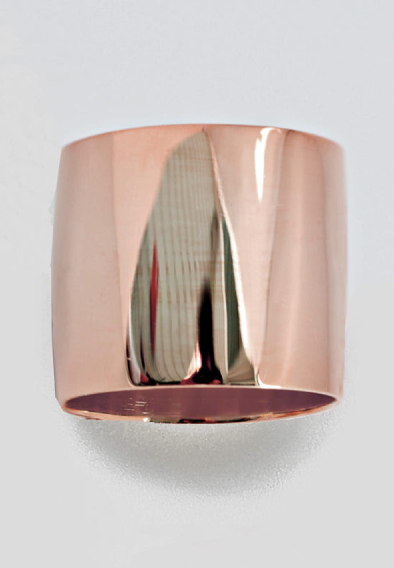 RICH Chunky Wide Cigar Band Ring, Rose Gold / Bronze, hi-res image number 0