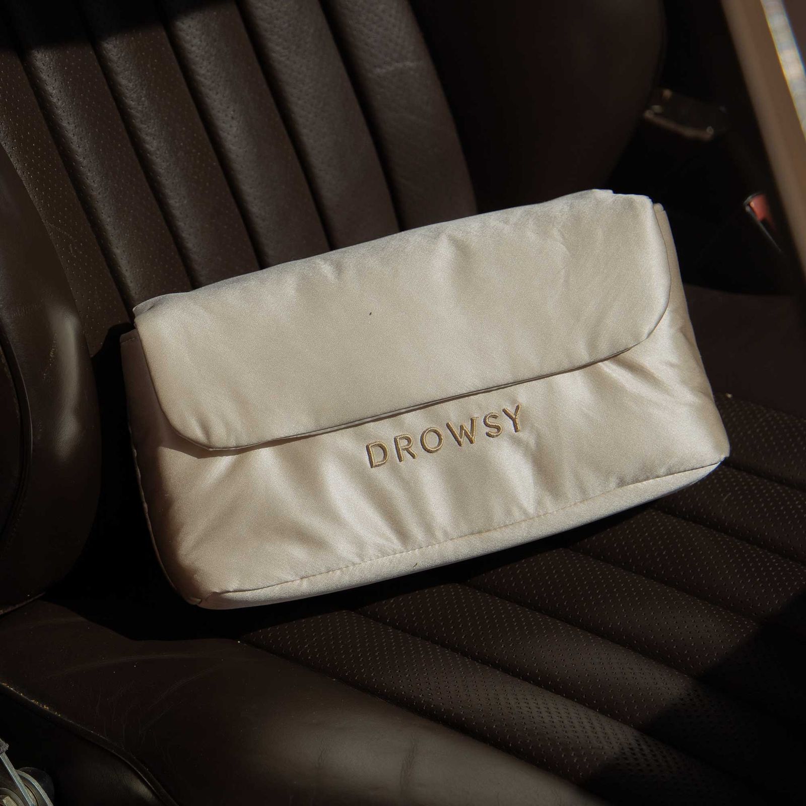 Silk Necessaire Bag, Dusty Gold / Gold, alternate image number 3