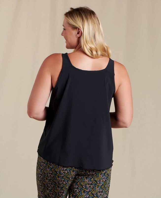 SUNKISSED TANK TOP IN BLACK, Black / Black, alternate image number 2