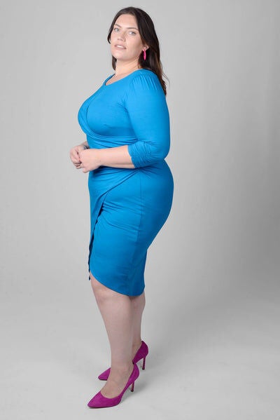 Lina Keyhole Ruched Waist Dress, , alternate image number 8