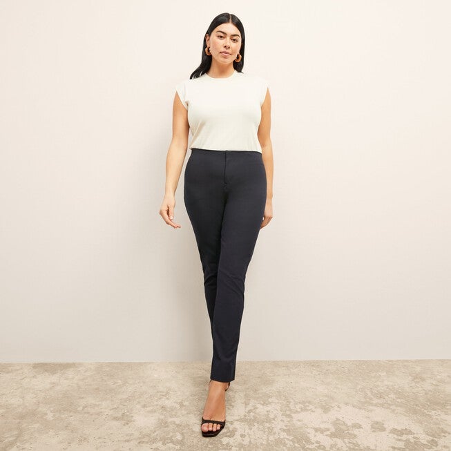 Alina Muscle Tee - Pima Cotton, Ivory / Ivory, alternate image number 1