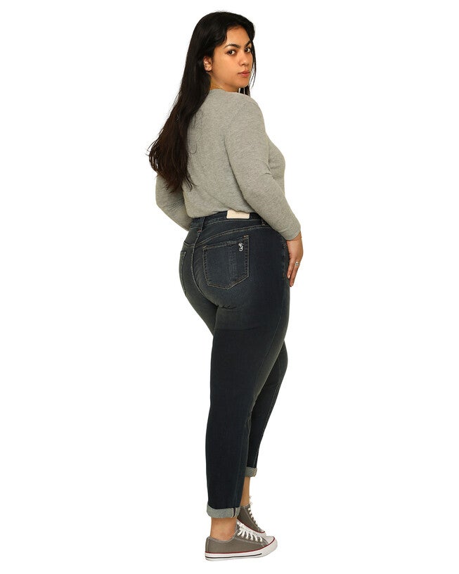 Mid Rise Boyfriend - Vida, VIDA / Dark Wash, alternate image number null