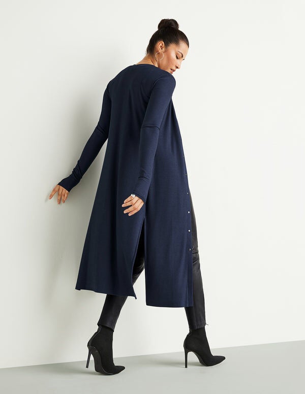 Long Henley Convertible Duster & Dress, Midnight / Navy, alternate image number 4